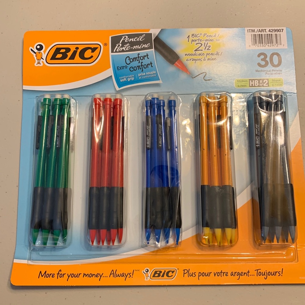 Bic pencils